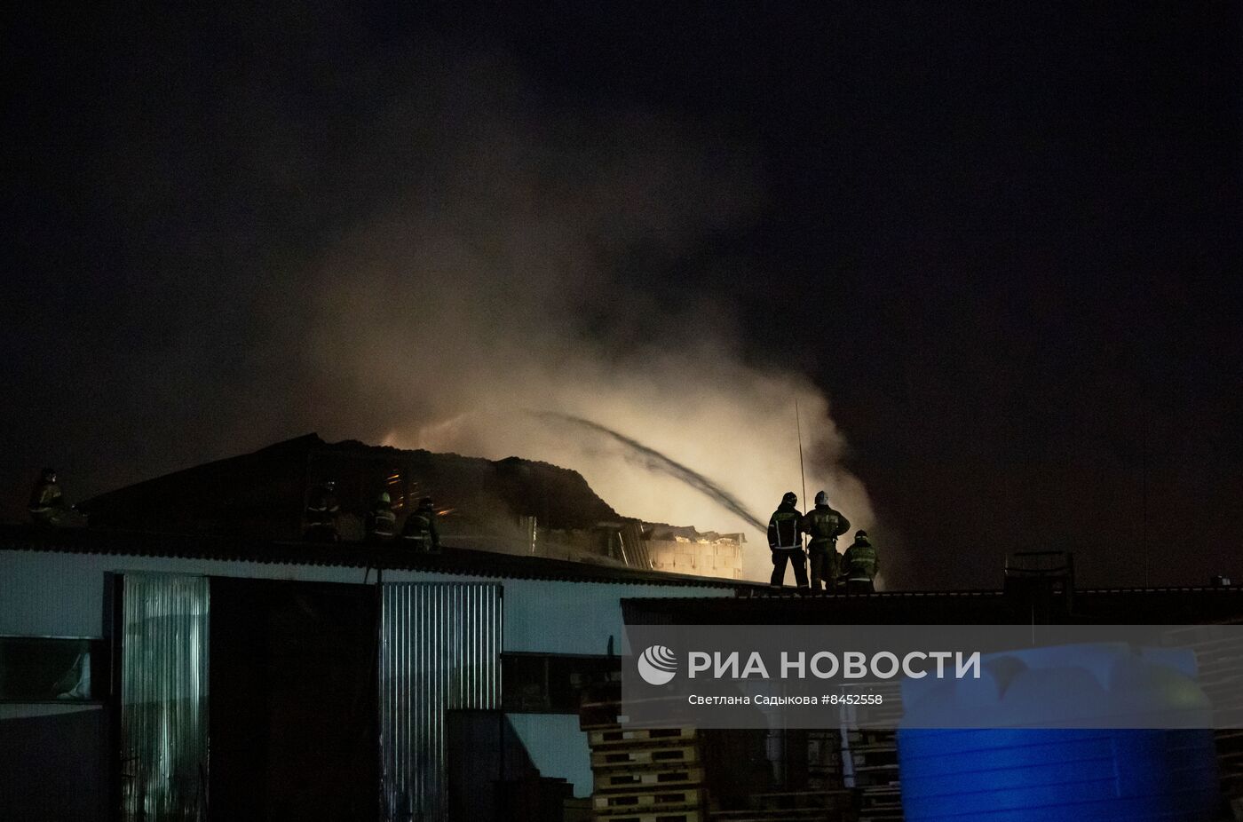 Пожар на ж/д вокзале в Уфе