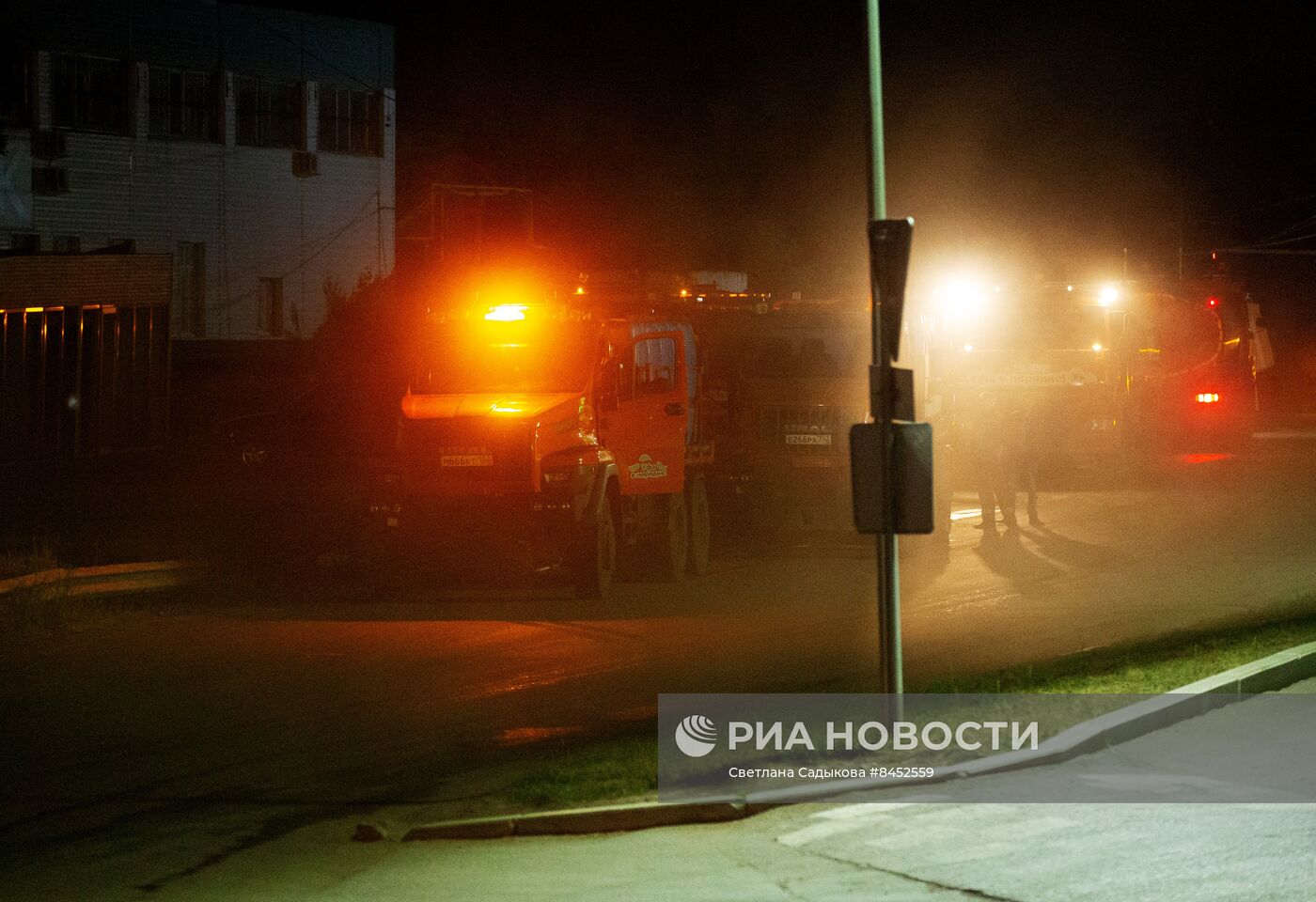 Пожар на ж/д вокзале в Уфе