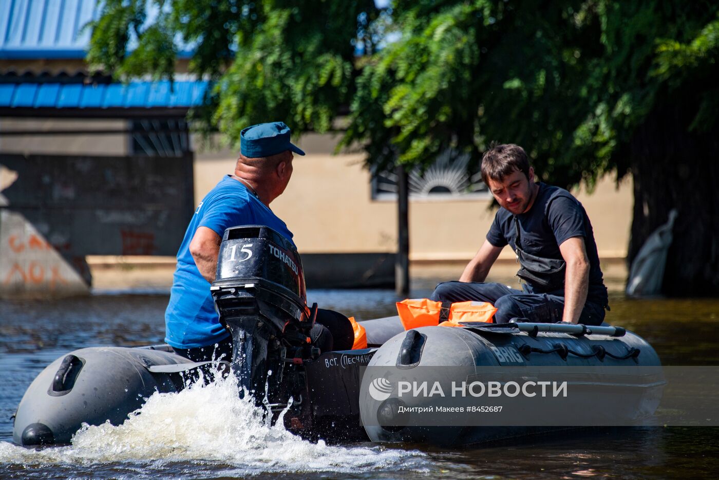 Затопленное село Корсунка в Херсонской области
