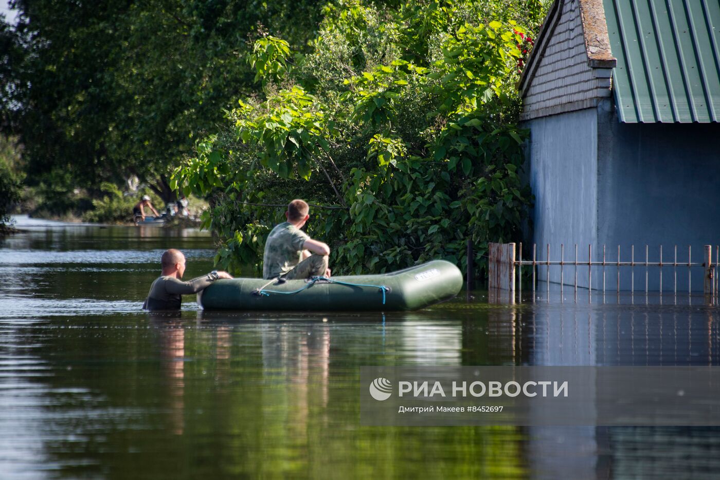 Затопленное село Корсунка в Херсонской области