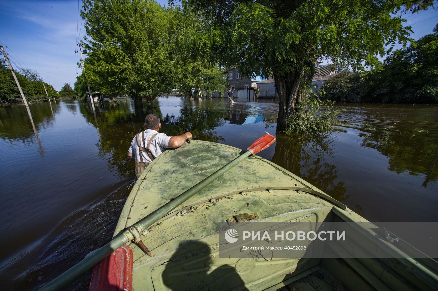 Затопленное село Корсунка в Херсонской области