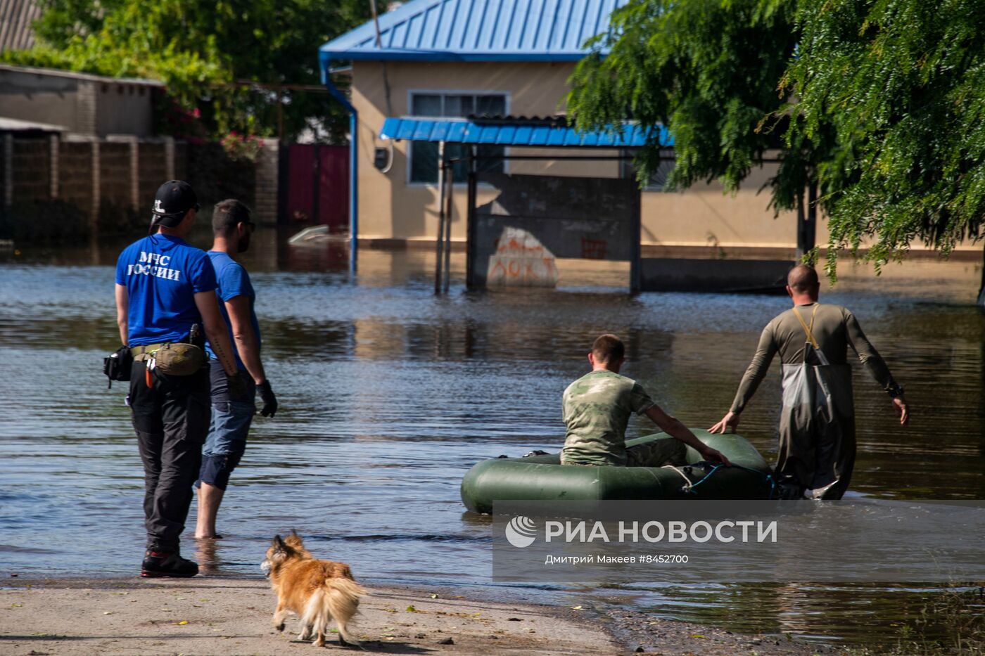 Затопленное село Корсунка в Херсонской области