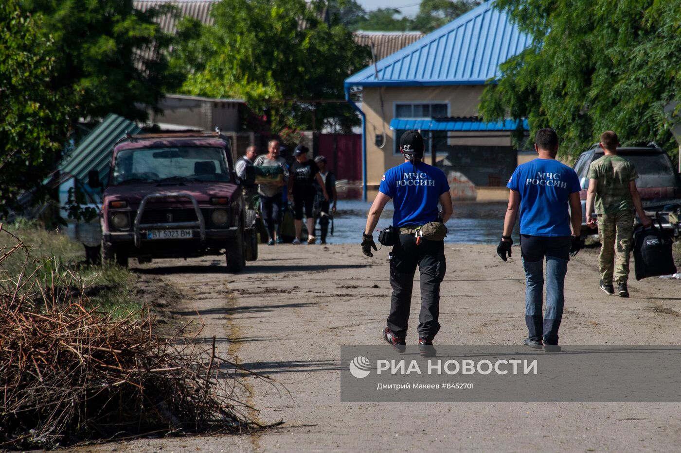 Затопленное село Корсунка в Херсонской области