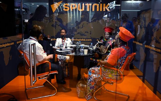 ПМЭФ-2023. Работа студии радио Sputnik