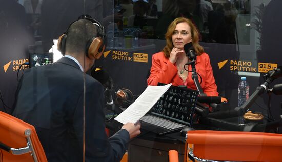 ПМЭФ-2023. Работа студии радио Sputnik