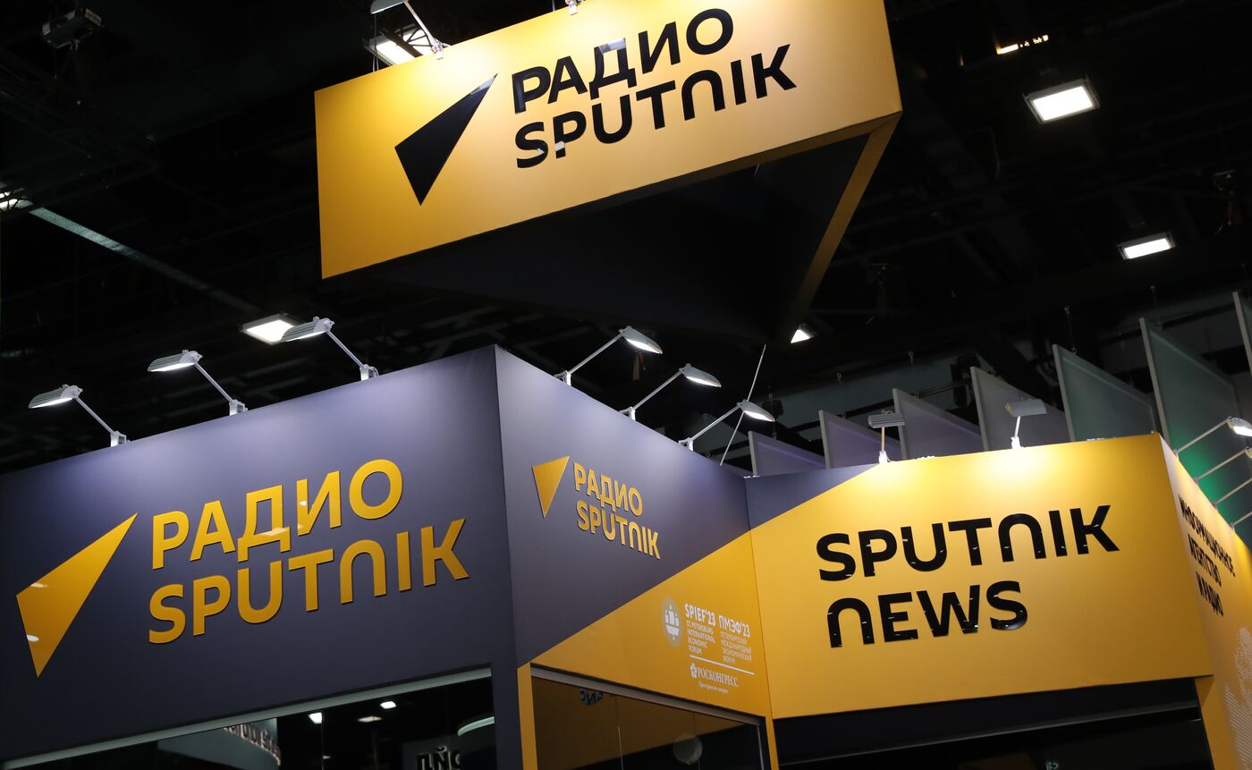 ПМЭФ-2023. Работа студии радио Sputnik