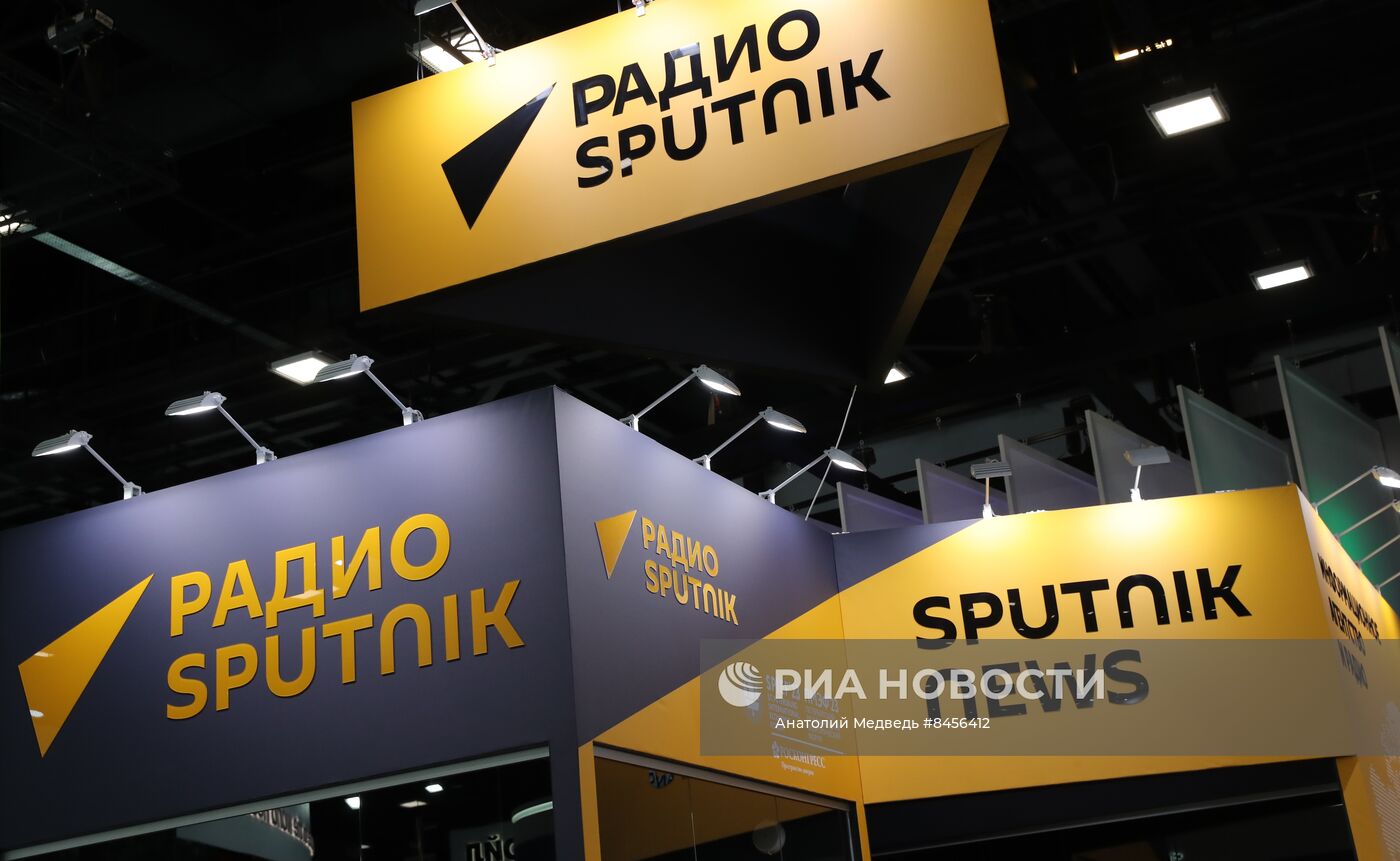 ПМЭФ-2023. Работа студии радио Sputnik