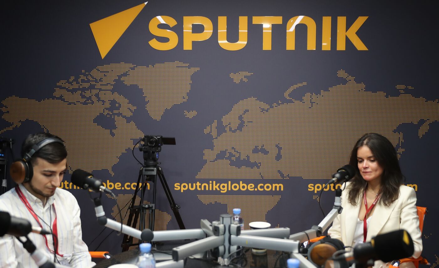 ПМЭФ-2023. Работа студии радио Sputnik