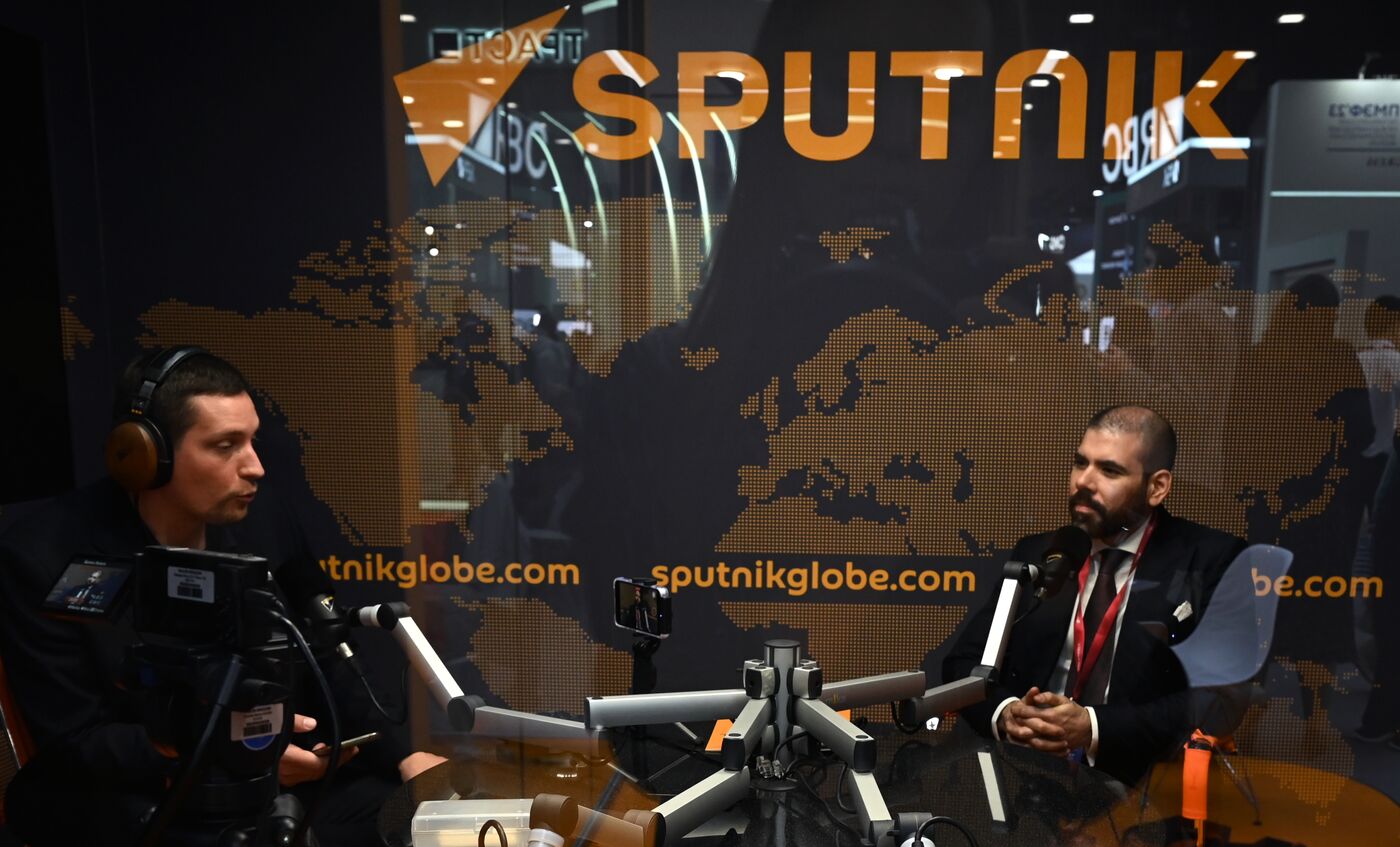 ПМЭФ-2023. Работа студии радио Sputnik