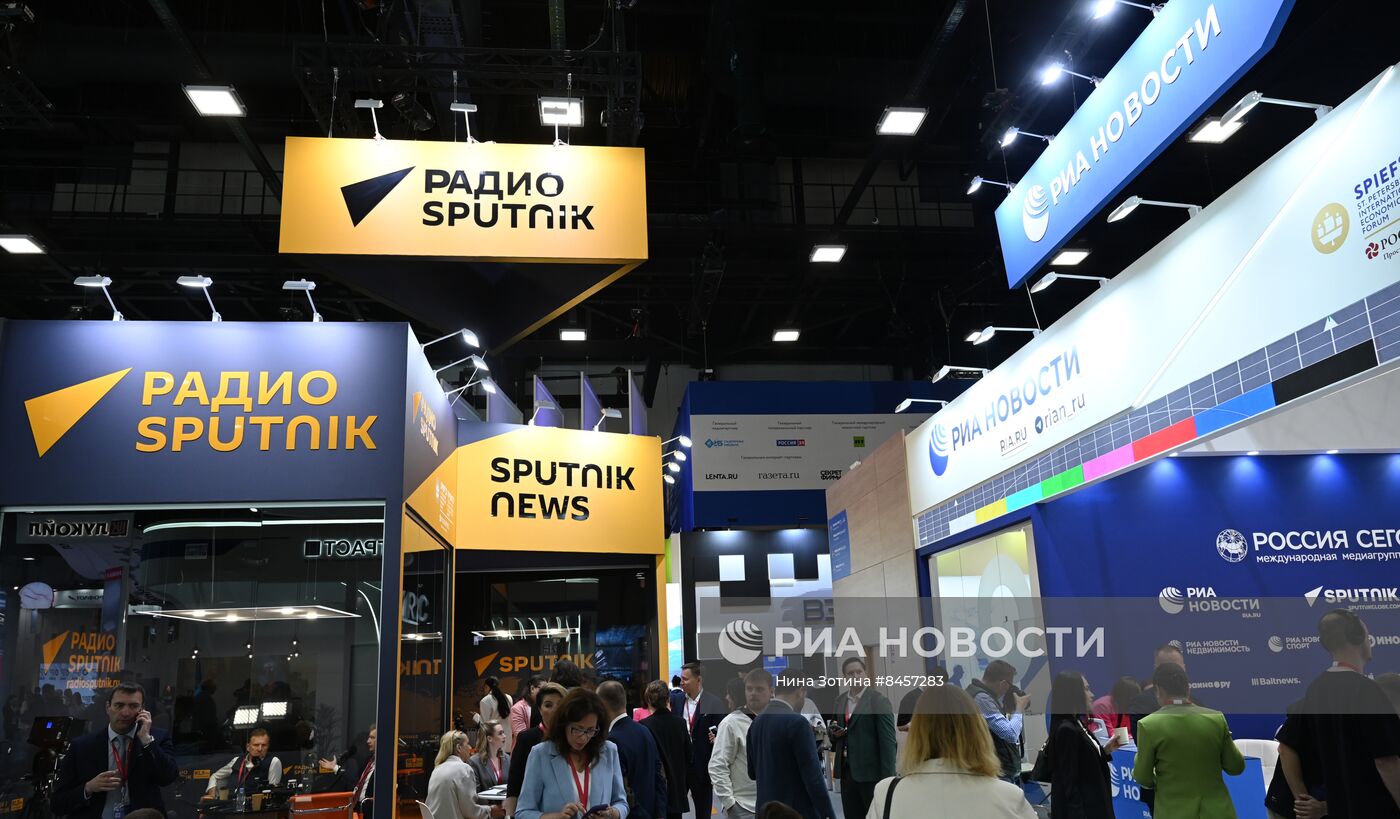 ПМЭФ-2023. Работа студии радио Sputnik
