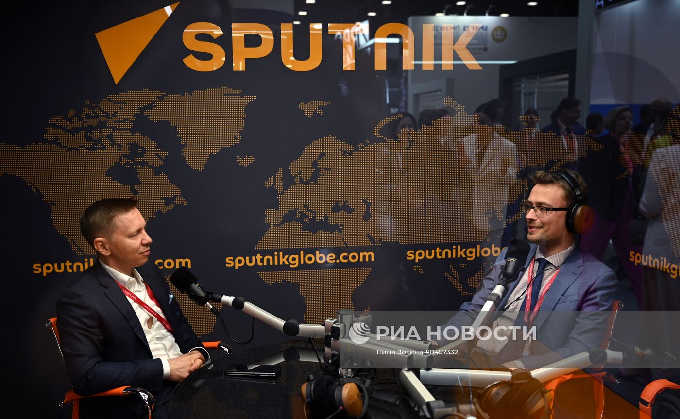 ПМЭФ-2023. Работа студии радио Sputnik