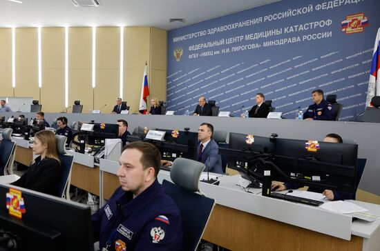 Премьер-министр РФ М. Мишустин посетил Федеральный центр медицины катастроф 