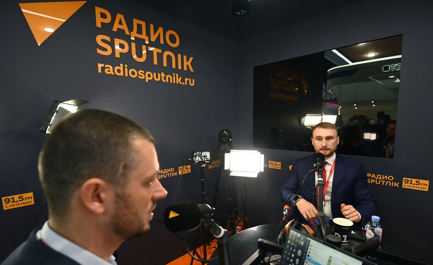 ПМЭФ-2023. Студия радио Sputnik