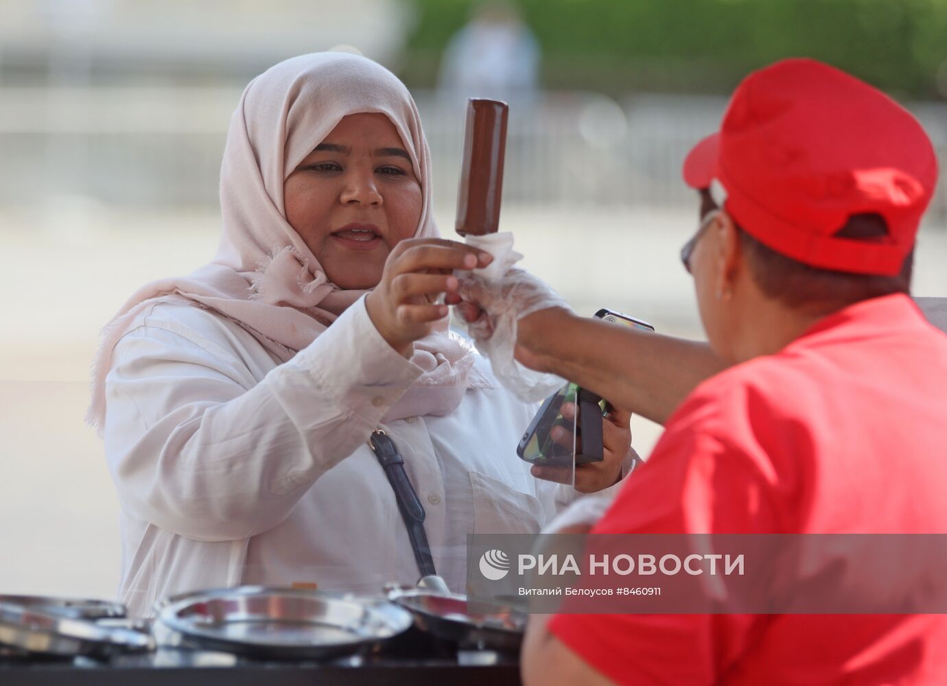 Жаркая погода в Москве