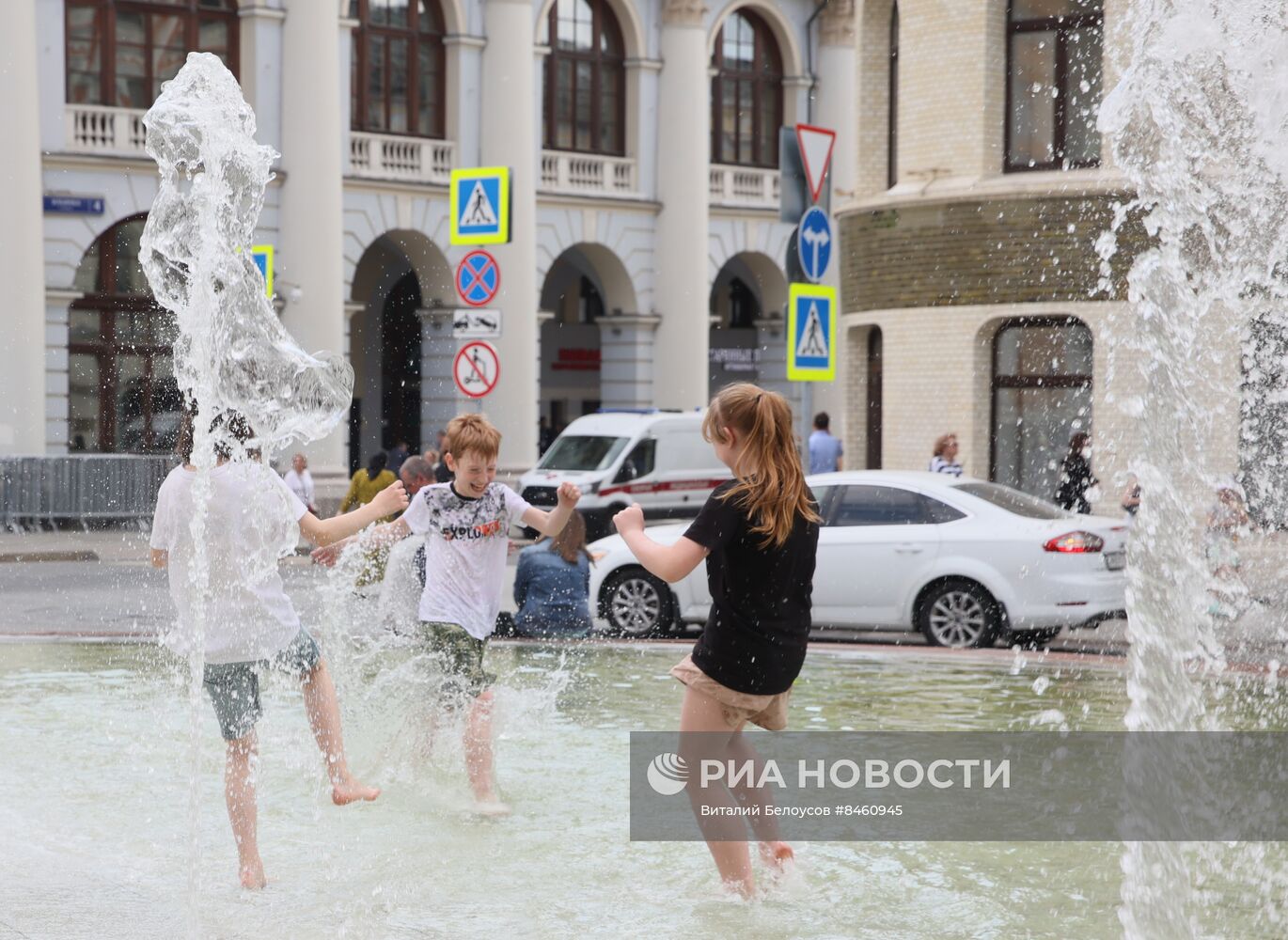 Жаркая погода в Москве