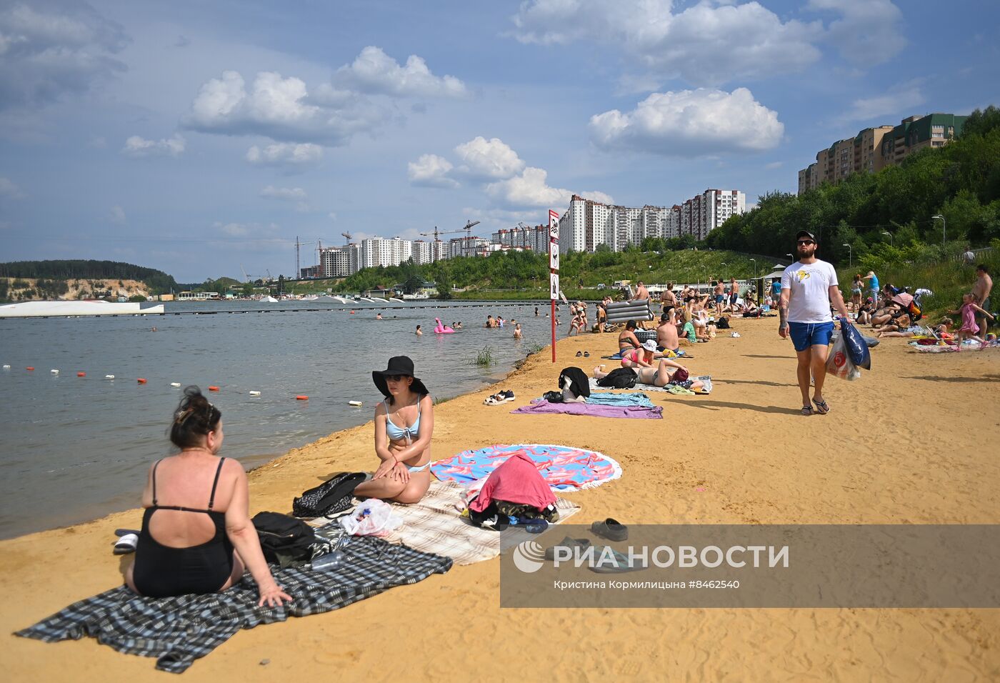 Отдых москвичей в жаркие выходные