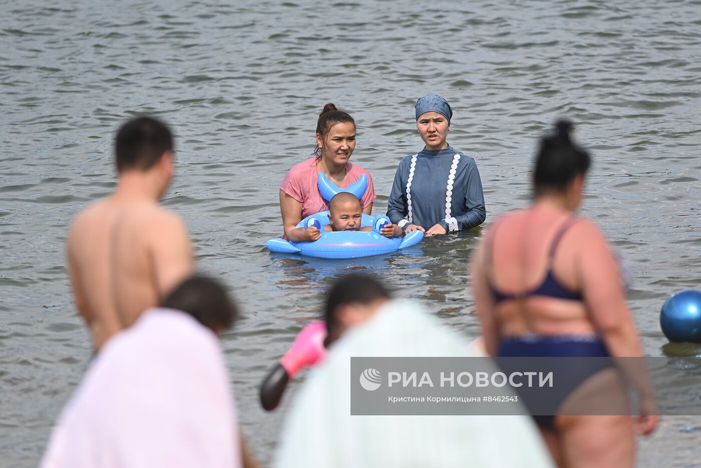 Отдых москвичей в жаркие выходные