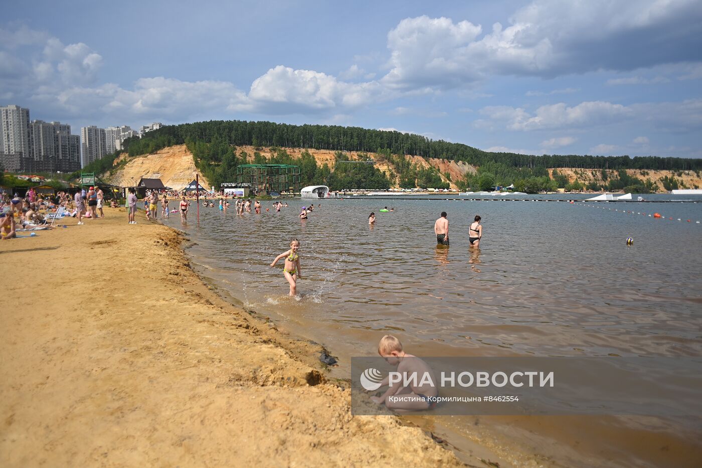 Отдых москвичей в жаркие выходные