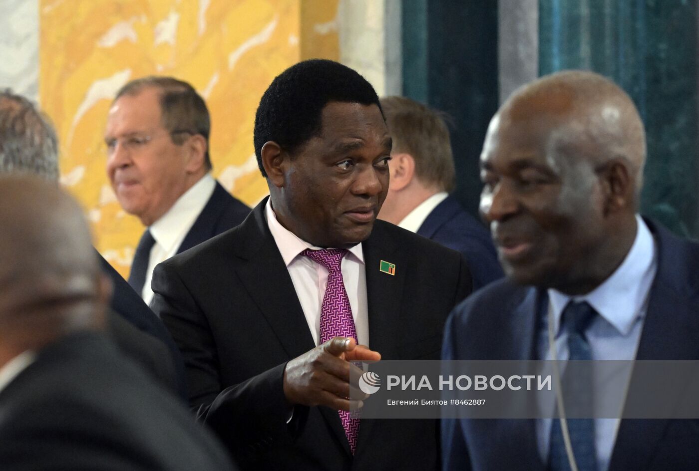 Президент РФ В. Путин принял лидеров ряда африканских государств