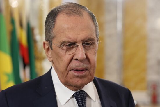 Президент РФ В. Путин принял лидеров ряда африканских государств