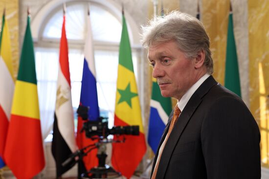 Президент РФ В. Путин принял лидеров ряда африканских государств