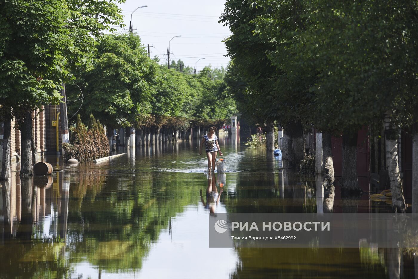 Жизнь в пострадавшей от разрушения Каховской ГЭС Голой Пристани