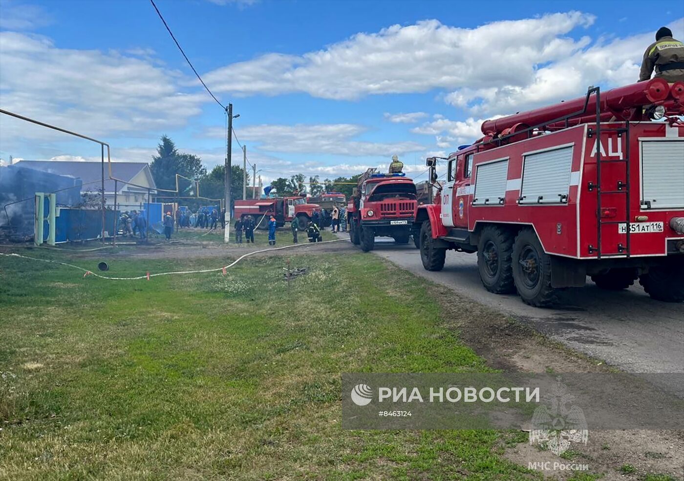 Последствия пожара в частном доме в Тукаевском районе Татарстана