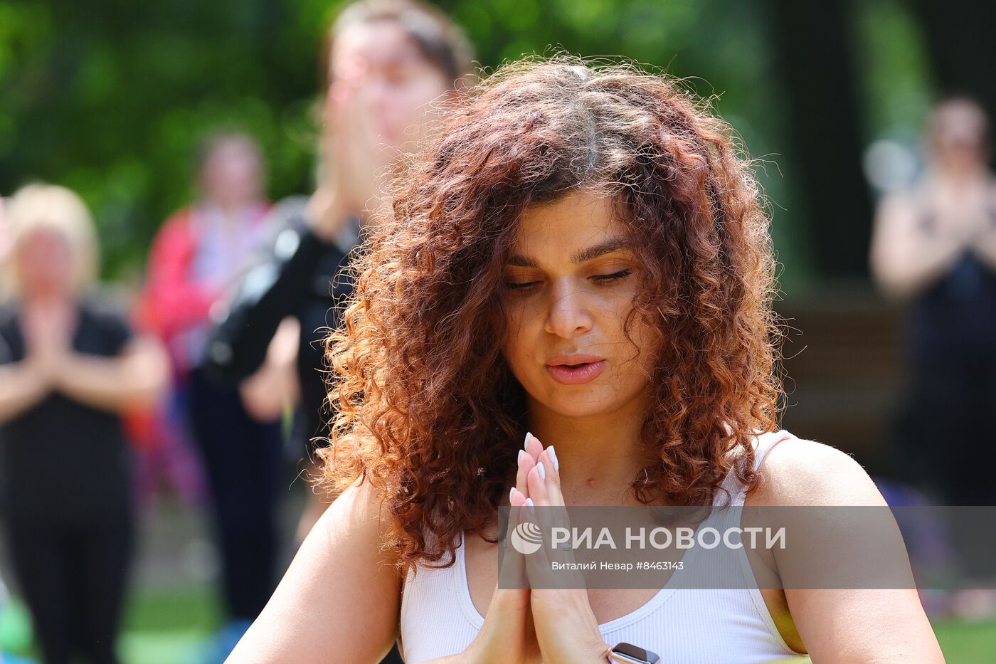 День йоги на острове Канта в Калининграде