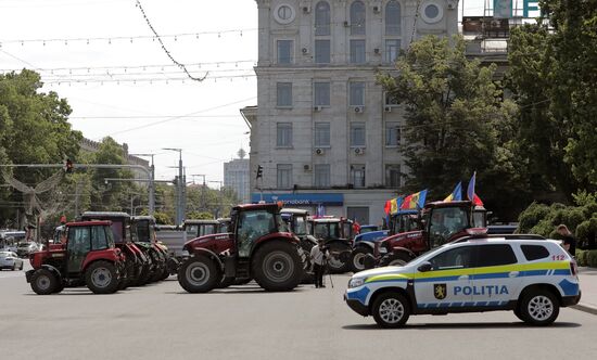 Протесты фермеров в Кишиневе