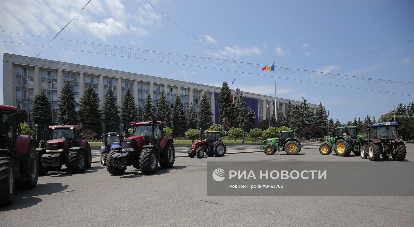 Протесты фермеров в Кишиневе