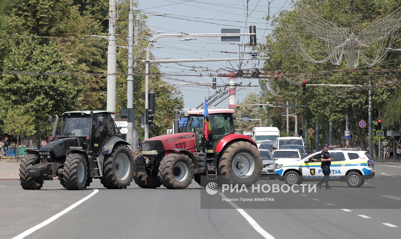 Протесты фермеров в Кишиневе