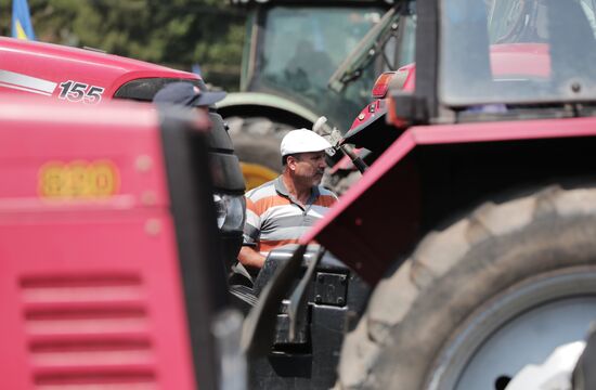 Протесты фермеров в Кишиневе