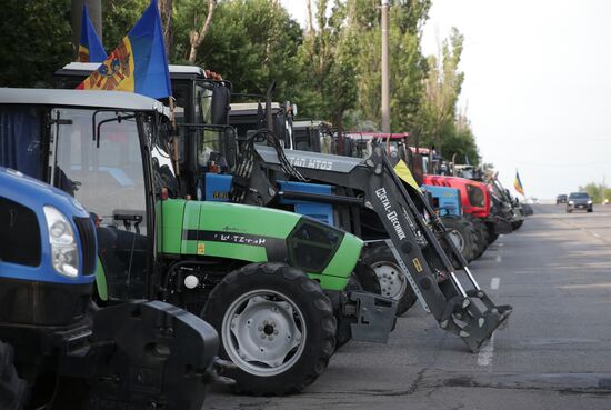 Протесты фермеров в Кишиневе