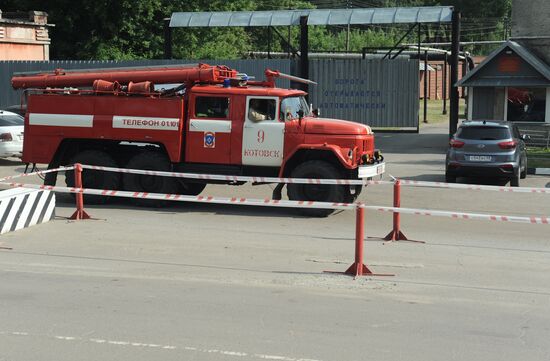 Последствия взрыва на пороховом заводе в Тамбовской области