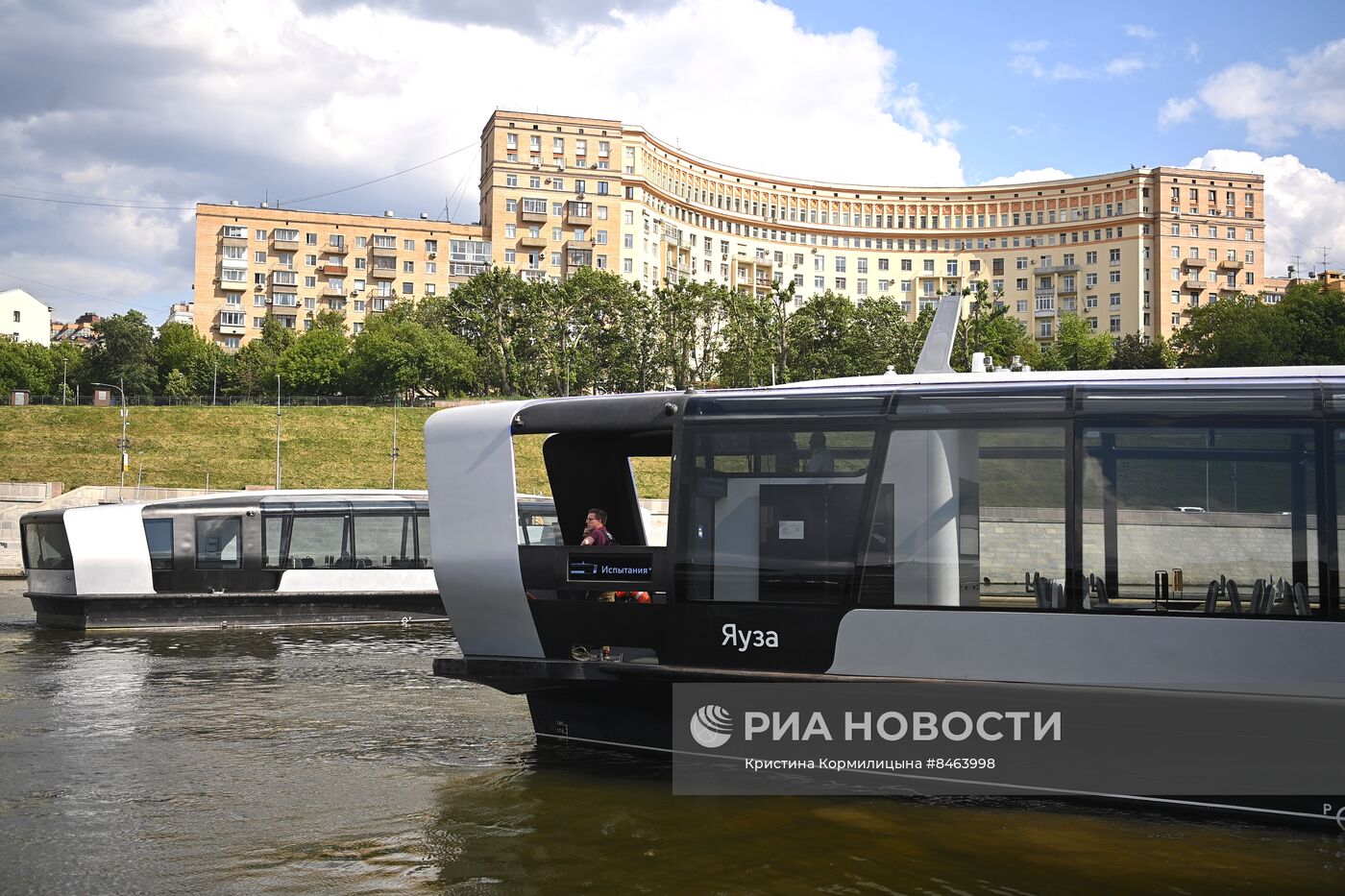 Запуск первых речных электрических судов в Москве