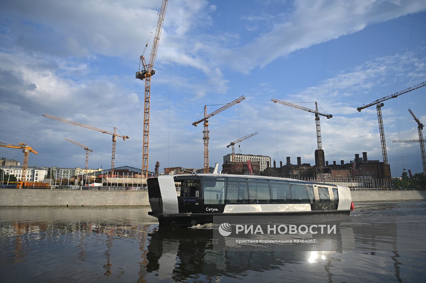 Запуск первых речных электрических судов в Москве