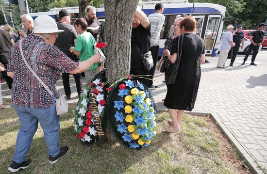 Акция протеста сторонников партии "Шор" в Кишиневе