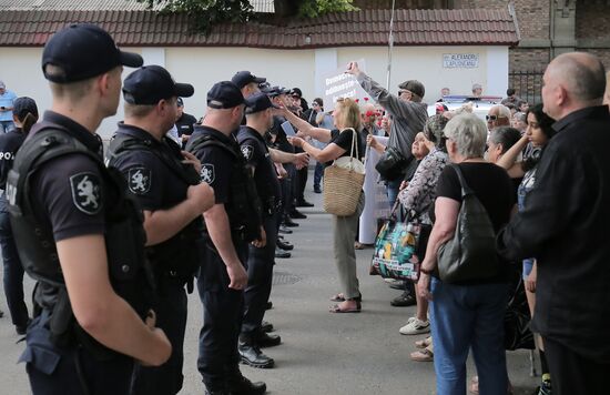 Акция протеста сторонников партии "Шор" в Кишиневе