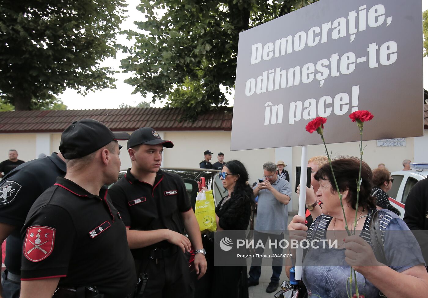 Акция протеста сторонников партии "Шор" в Кишиневе