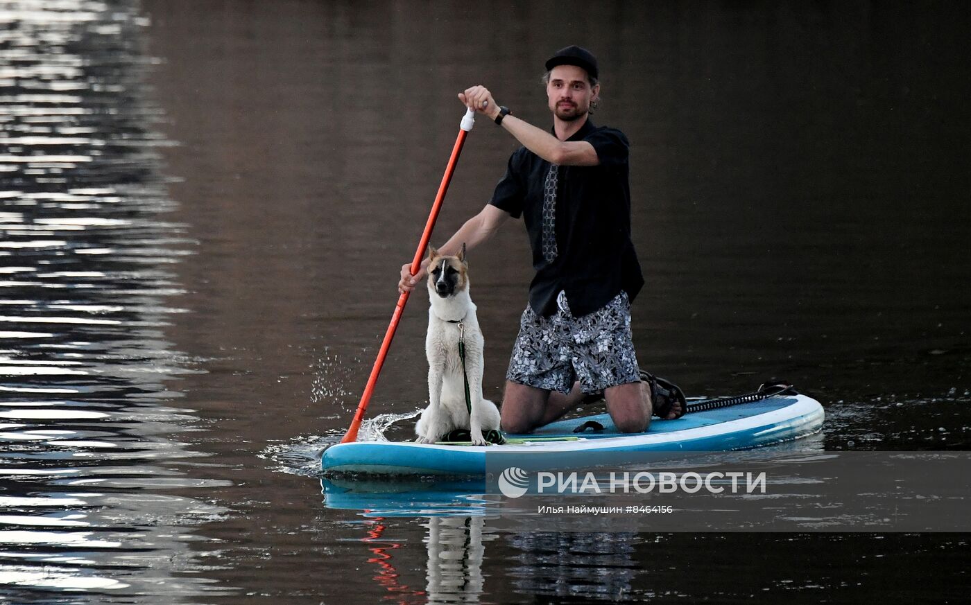 Открытие SUP-станции на Енисее