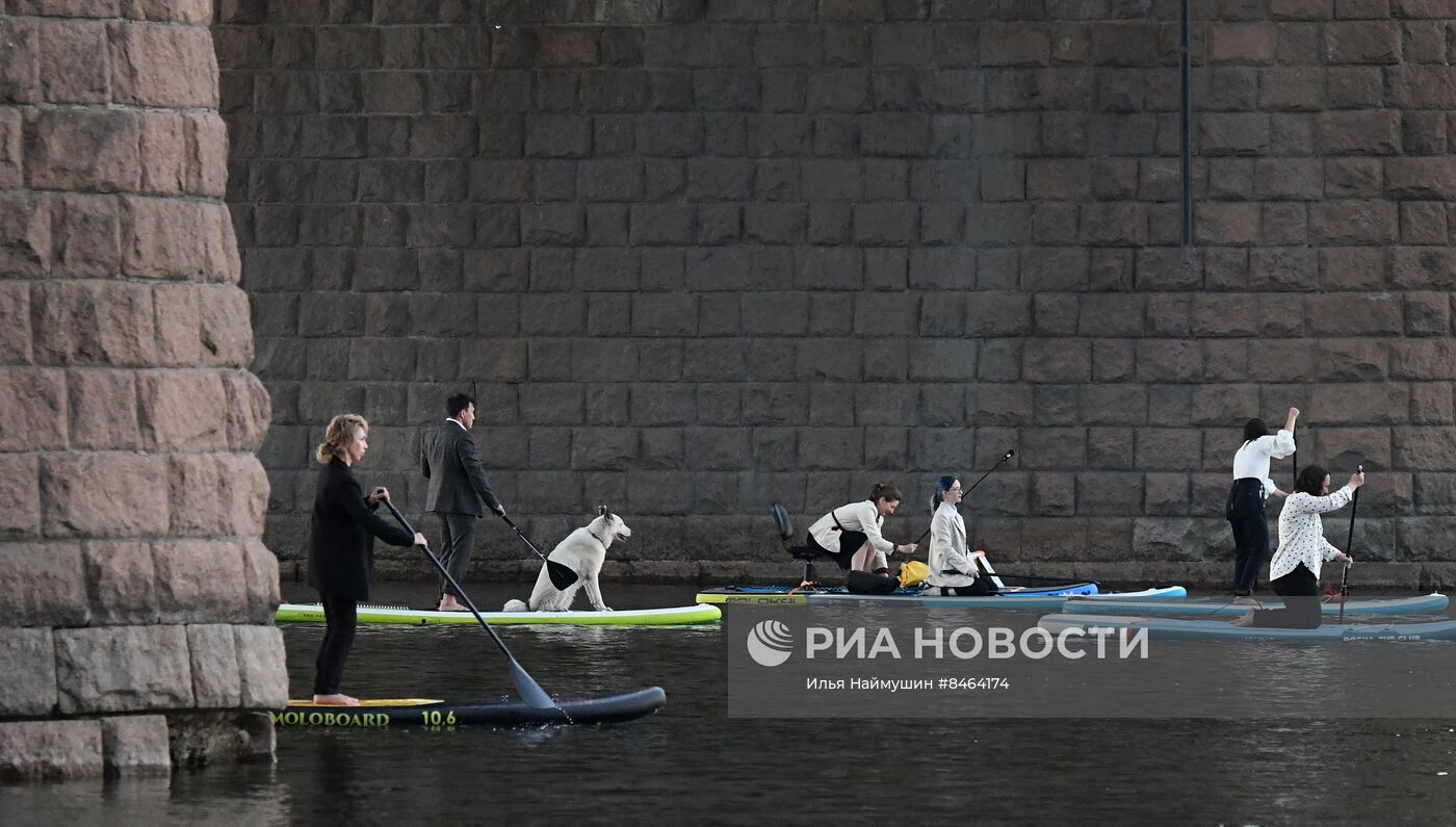 Открытие SUP-станции на Енисее