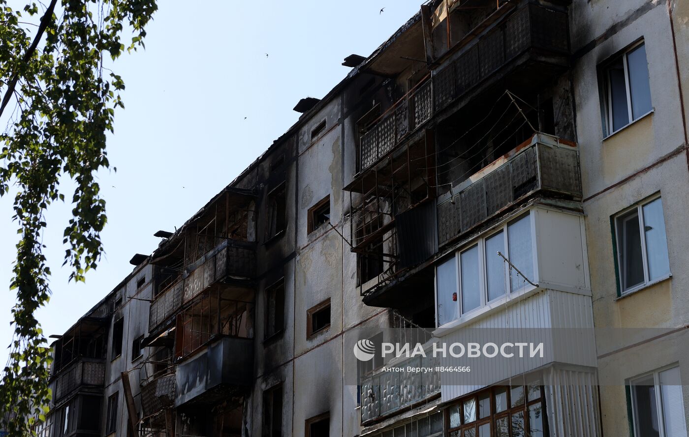 Последствия обстрелов в Белгородской области