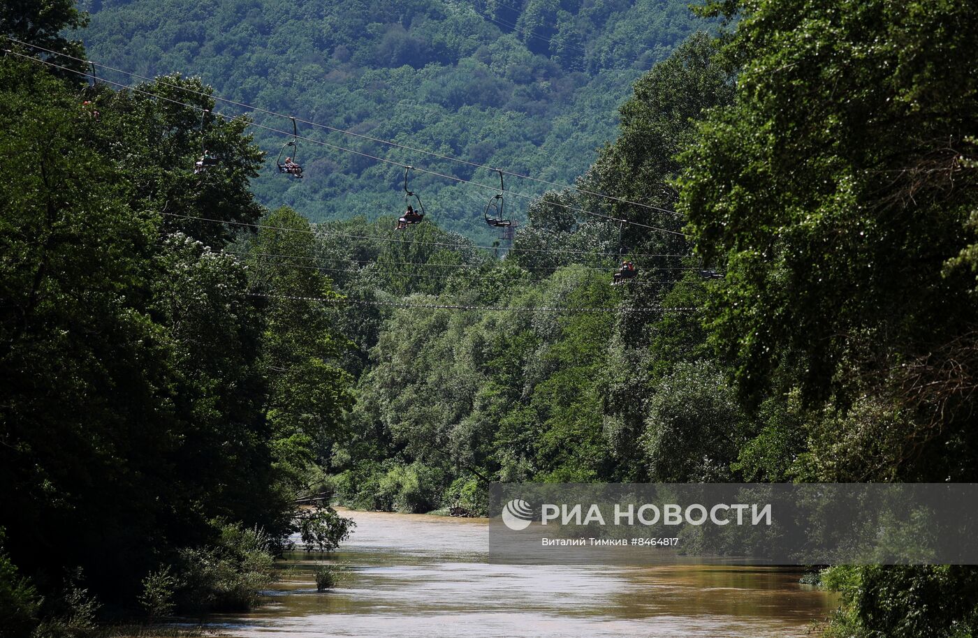 Отдых туристов в Краснодарском крае