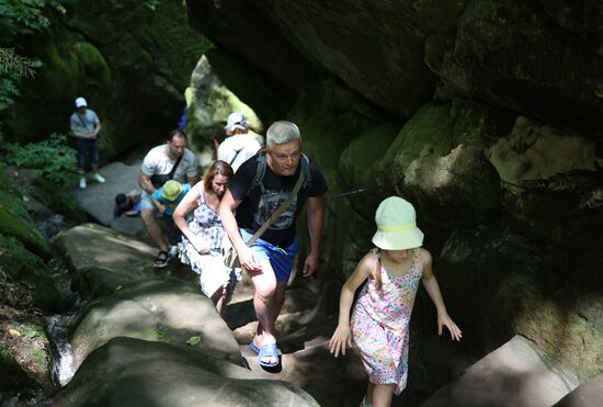 Отдых туристов в Краснодарском крае