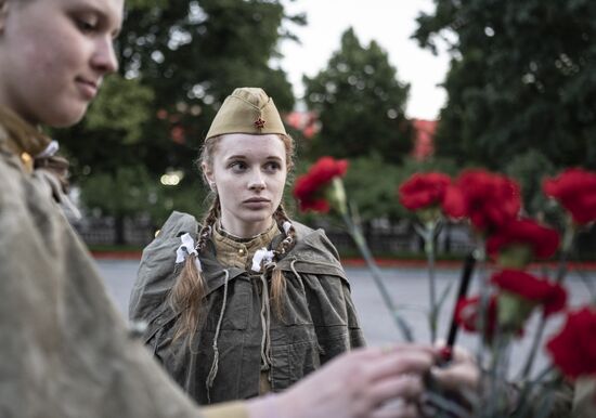 Акции "Линия памяти" и "Вахта памяти. Вечный огонь", приуроченные ко Дню памяти и скорби