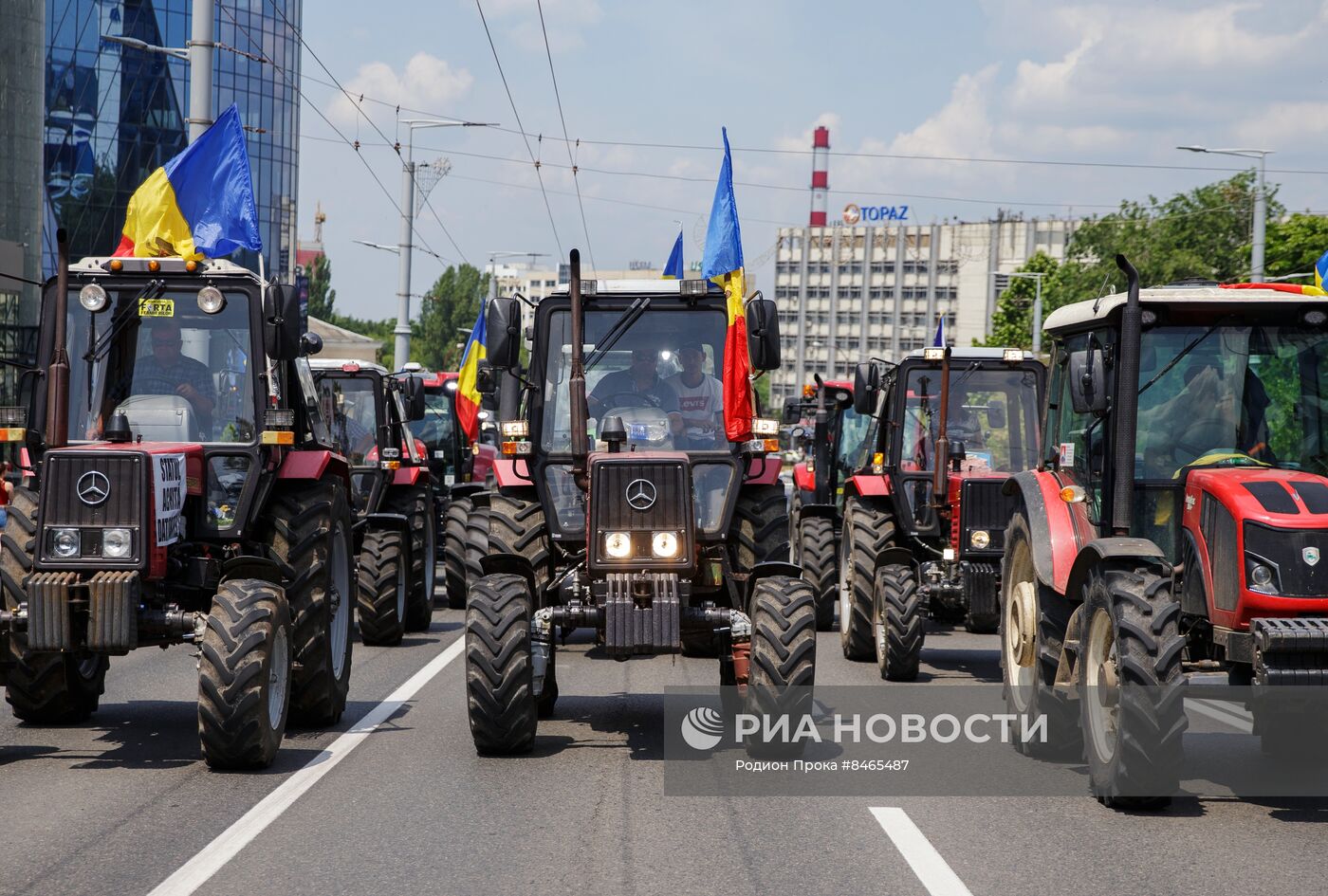 Протесты фермеров продолжаются в Кишиневе