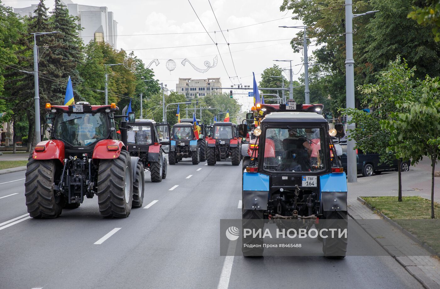 Протесты фермеров продолжаются в Кишиневе