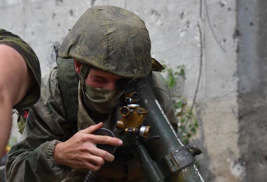 Работа разведчиков 150 мотострелковой дивизии Южной группы войск в Артемовске