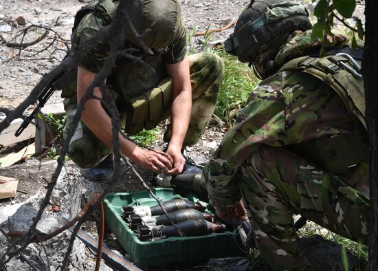 Работа разведчиков 150 мотострелковой дивизии Южной группы войск в Артемовске