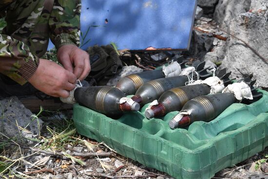 Работа разведчиков 150 мотострелковой дивизии Южной группы войск в Артемовске